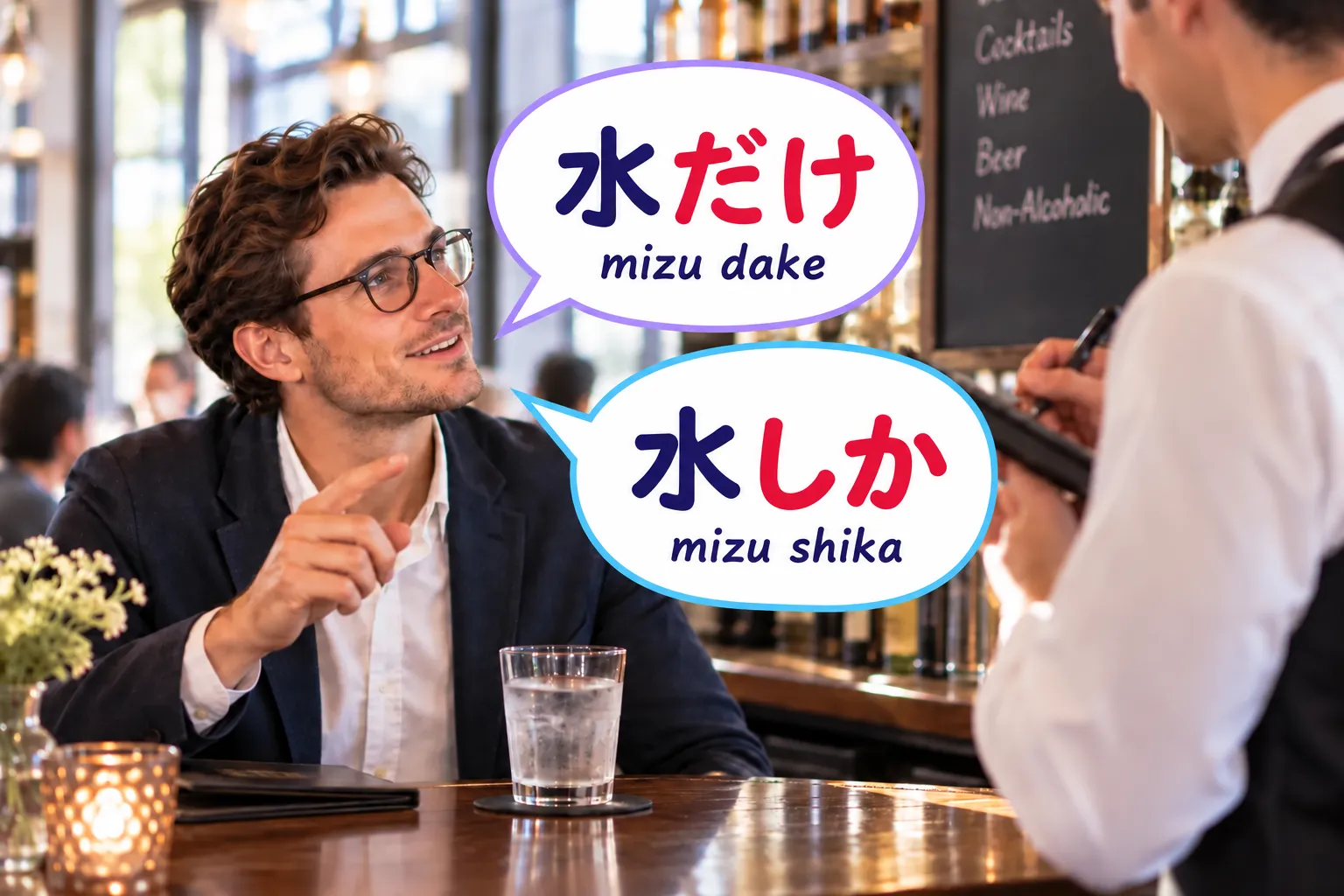 Japanese learner comparing だけ and しか for only in Japanese
