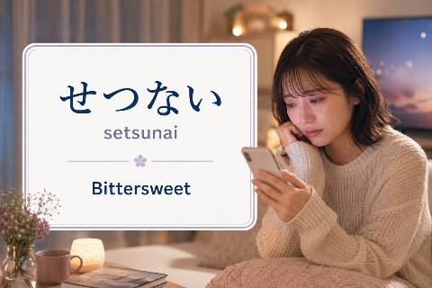 Japanese word setsunai meaning bittersweet sadness