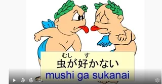 Japanese idiom 虫が好かない (mushi ga sukanai) – meaning and examples video lesson
