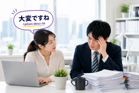 Taihen meaning in Japanese 大変 たいへん usage with difficulty seriousness emotion and empathy