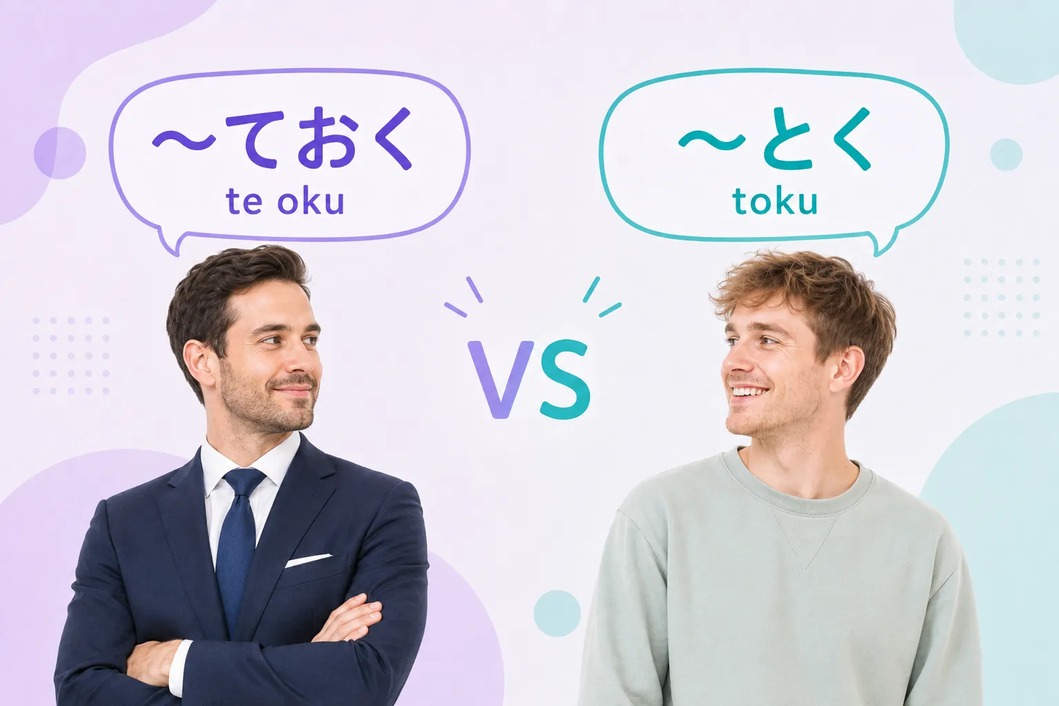 Te oku vs toku in natural Japanese