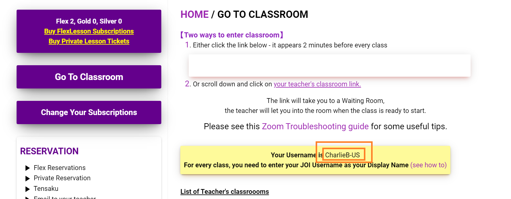 username-joi-classroom-page
