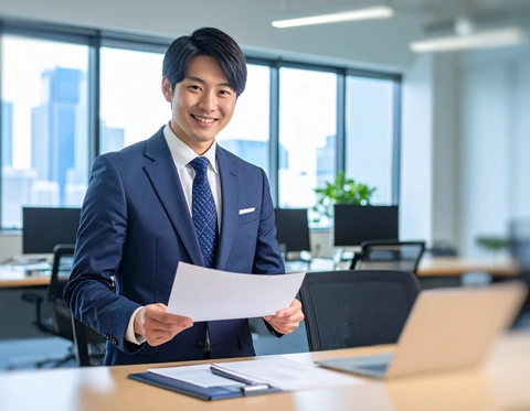 Business email request phrased with 'Yoroshiku onegai shimasu'